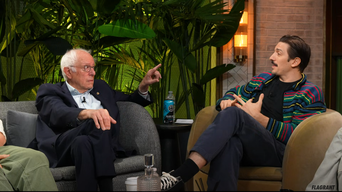 Bernie Sanders and Andrew Schulz speak