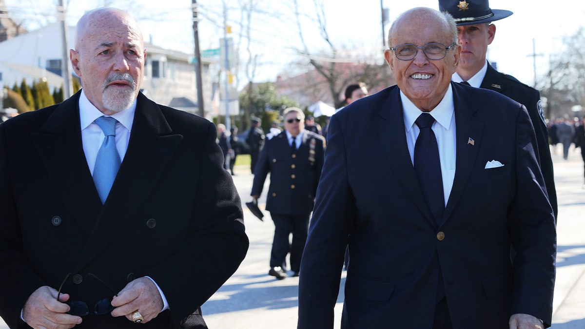 Former NYPD Commissioner Bernard Kerik and former NYC Mayor Rudy Giuliani