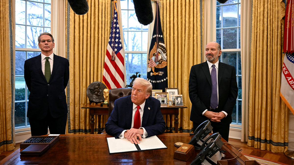 scott bessent, donald trump and howard lutnick