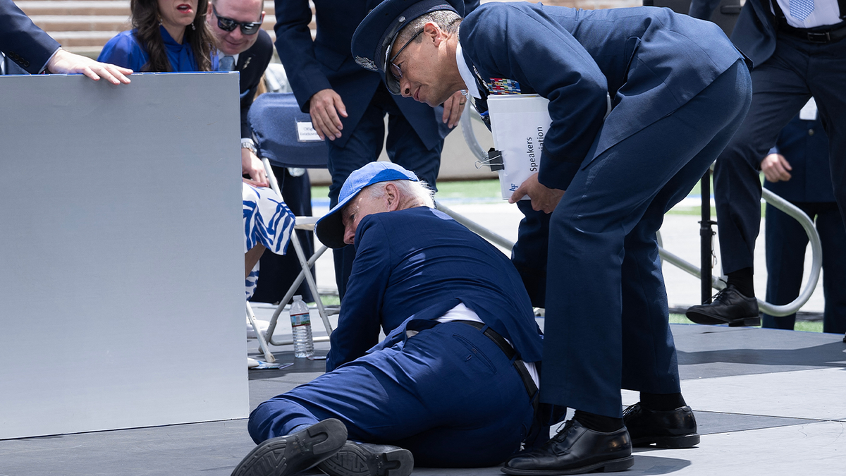 Biden falls