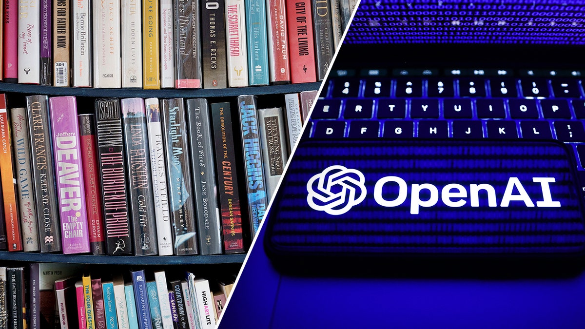 Books next to Open AI