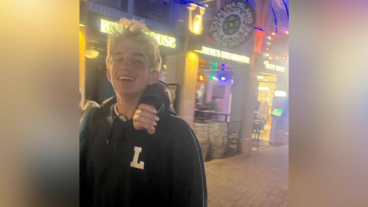 Braun Levi is seen wearing a Loyola High School hoodie.