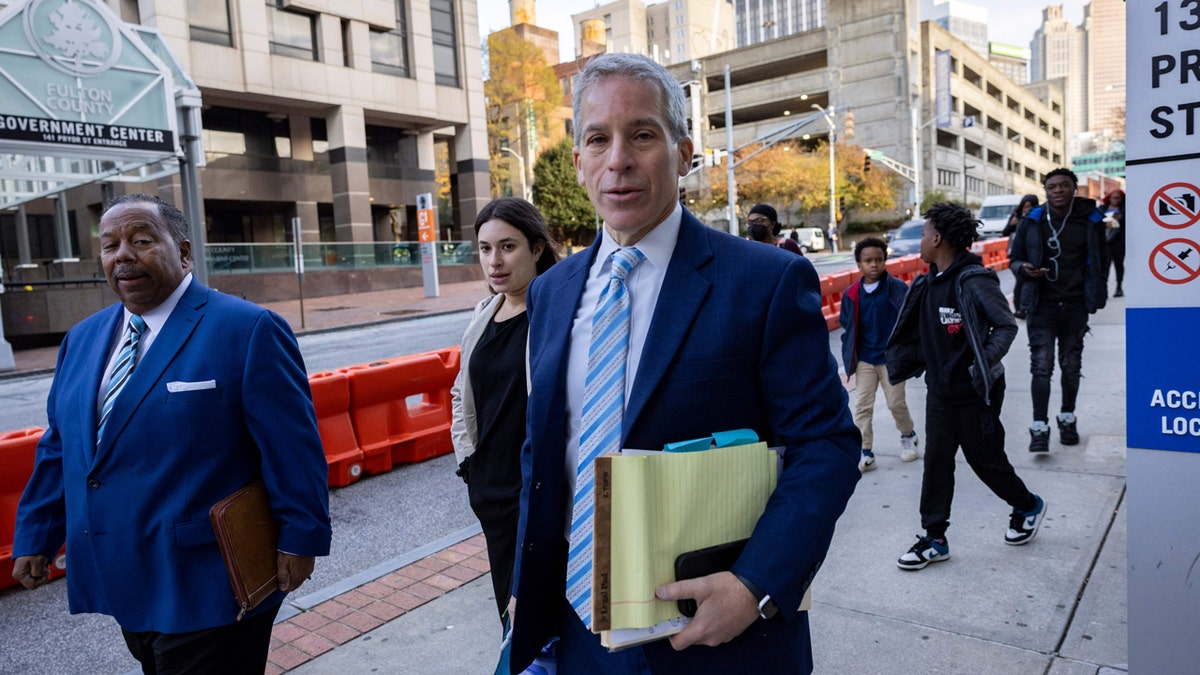 Brian Steel outside of Fulton County court