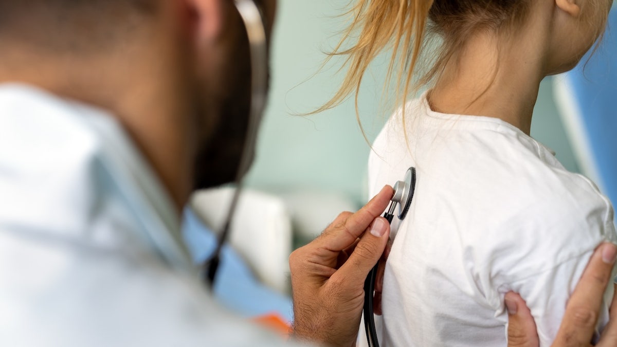 Child at doctor