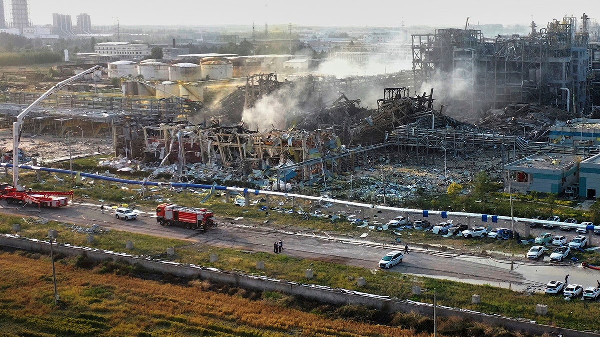 Site of China chemical plant explosion