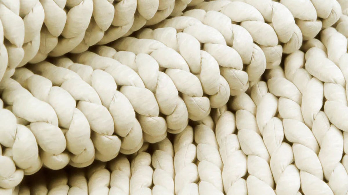 The Nolah Sleep blanket has a chunkier knit.