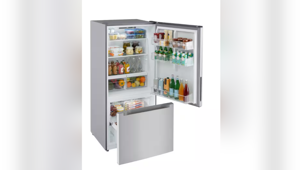 The perfect sized refrigerator for a smaller home or kitchen. 