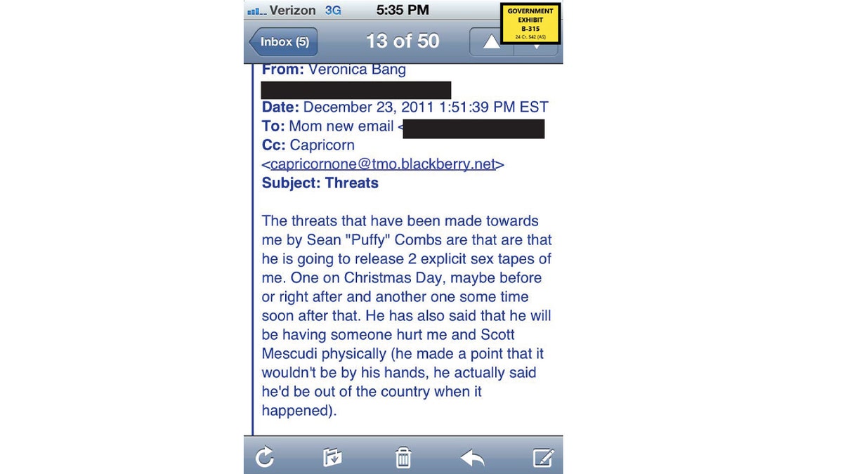 Cassie Ventura email