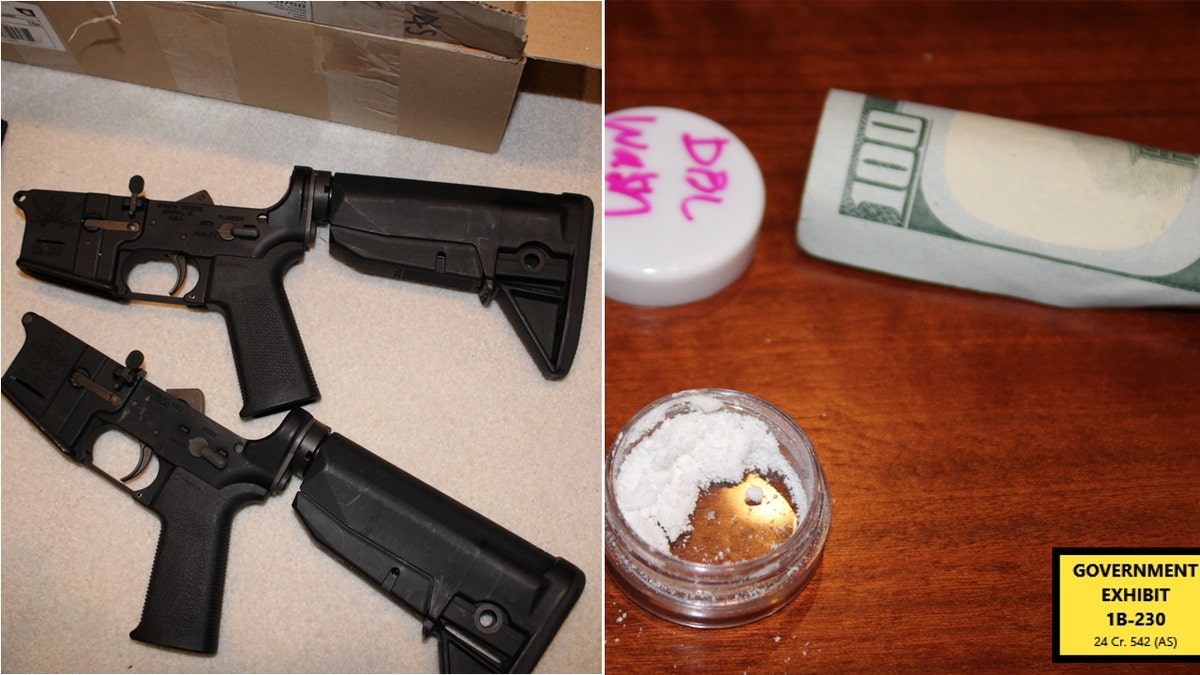 Weapons and drugs recovered as evidence in Diddy investigation.