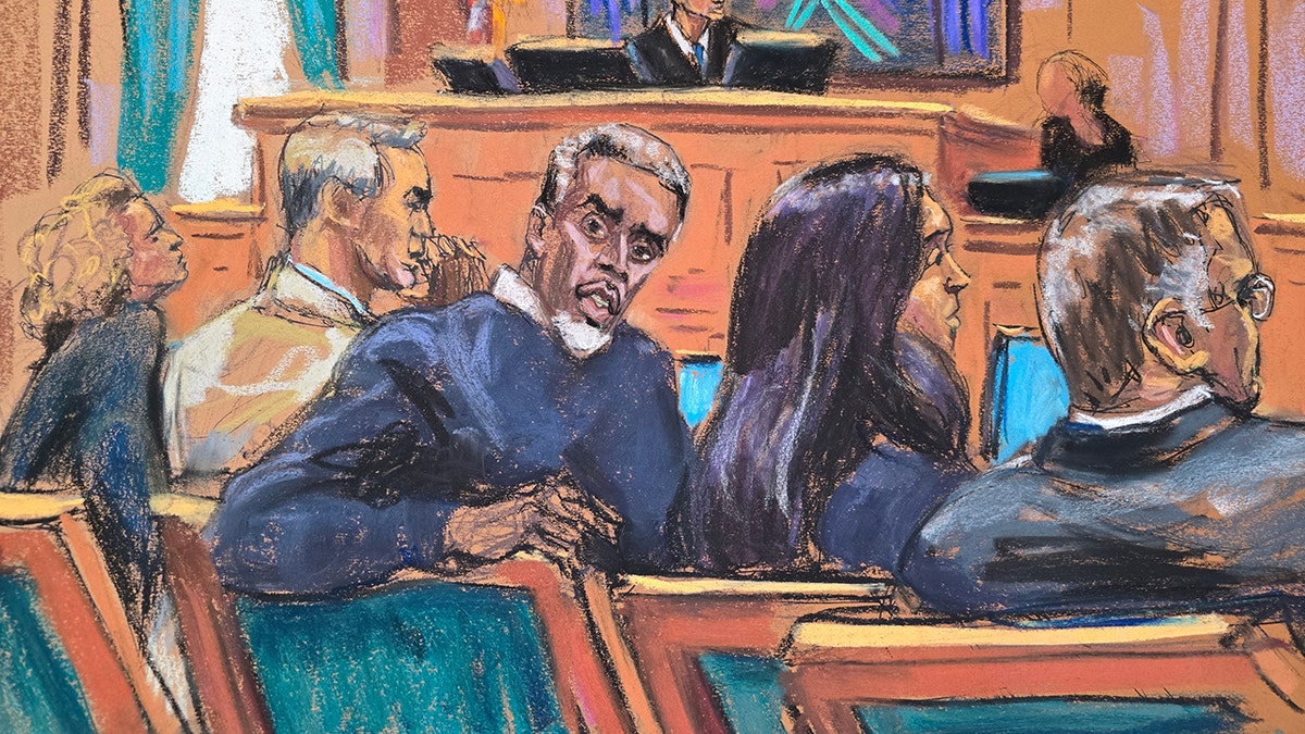P Diddy sits in court for jury selection.