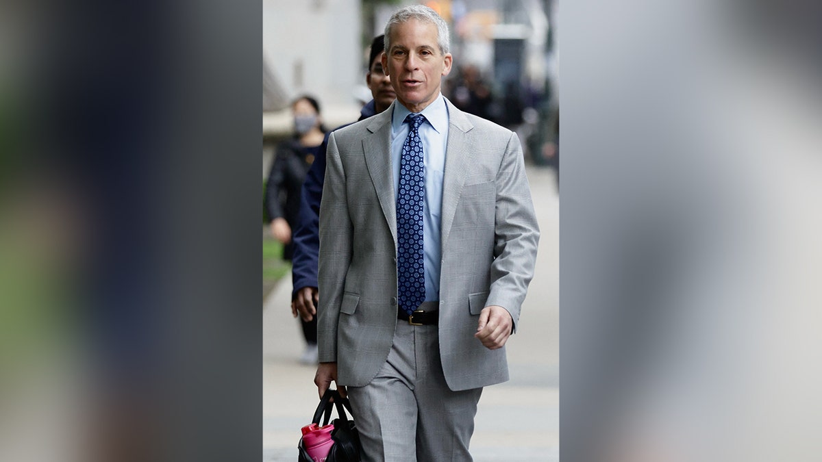 Attorney Brian Steel arriving at the P Diddy trial for jury selection.