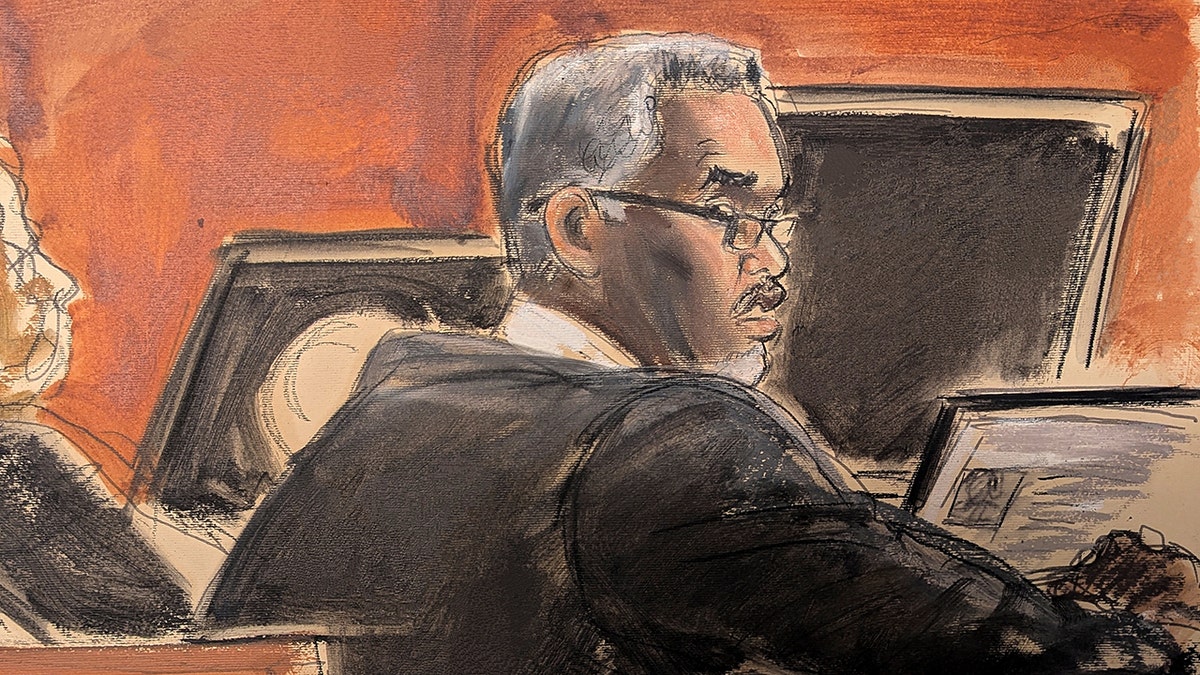 P Diddy in court for jury selection.