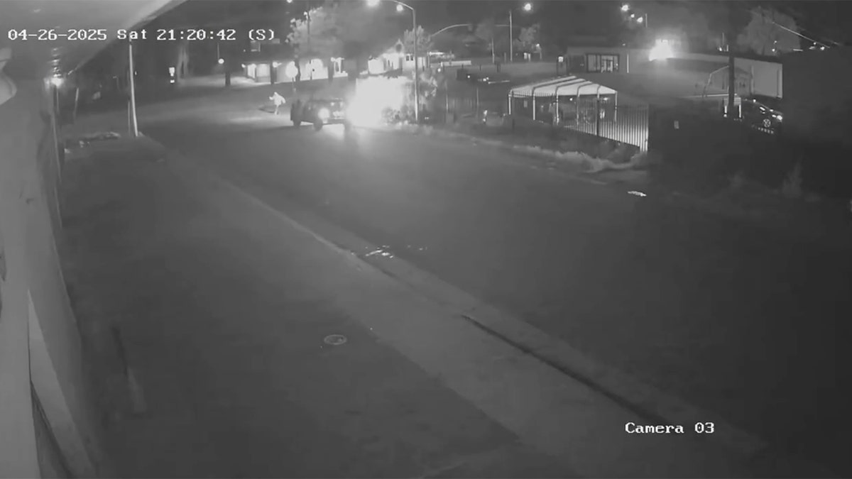 California police have arrested a woman after she set a homeless woman on fire, causing severe burn injuries, before kicking the injured victim and fleeing the scene in her car.