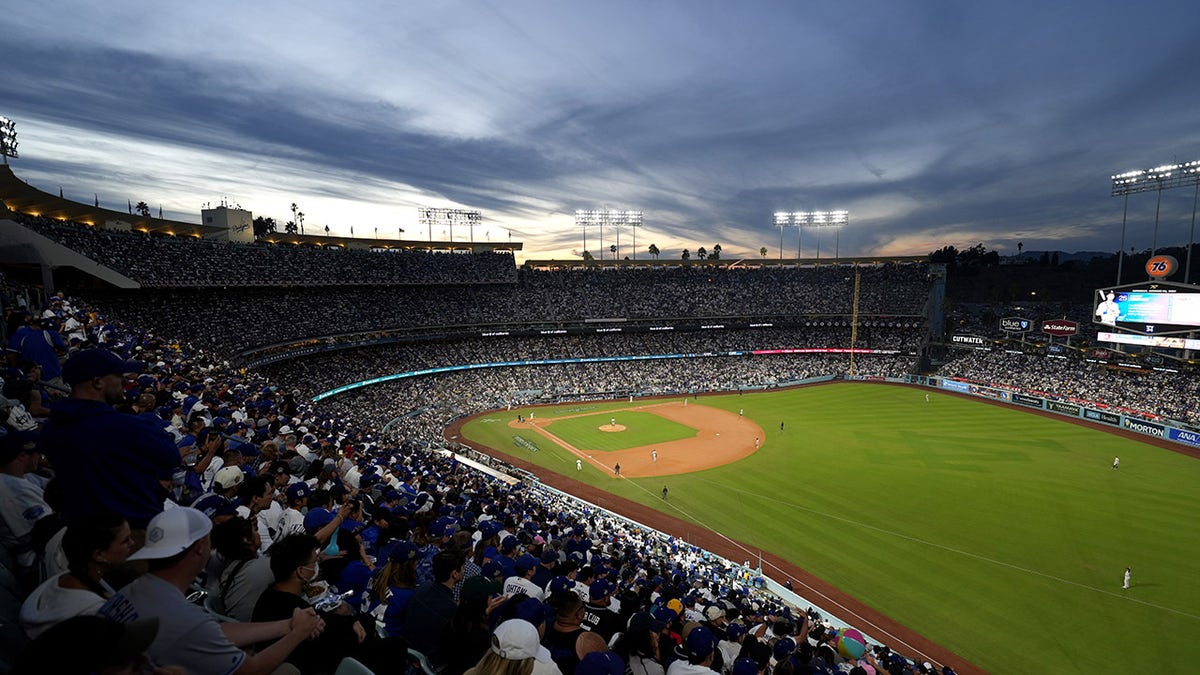 Wide view of Dodger Stadium