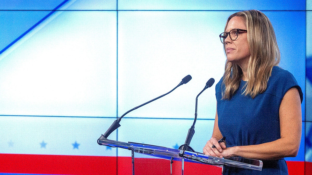 Annie Andrews on the 2022 debate stage