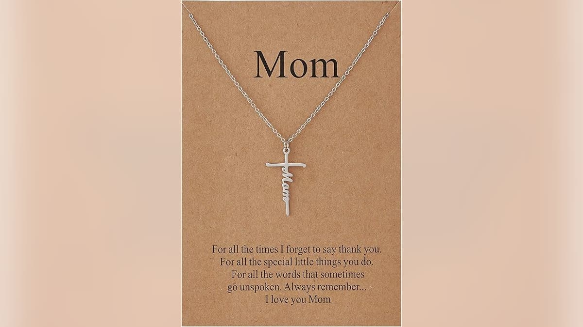 Let her wear her faith on her neck.