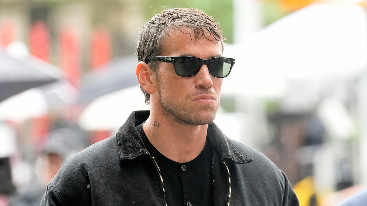 Cassie Ventura's husband outside of the P. Diddy trial.
