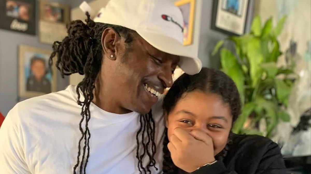 Tornado victim Jamarcus McGowan and his daughter, Jaleiya