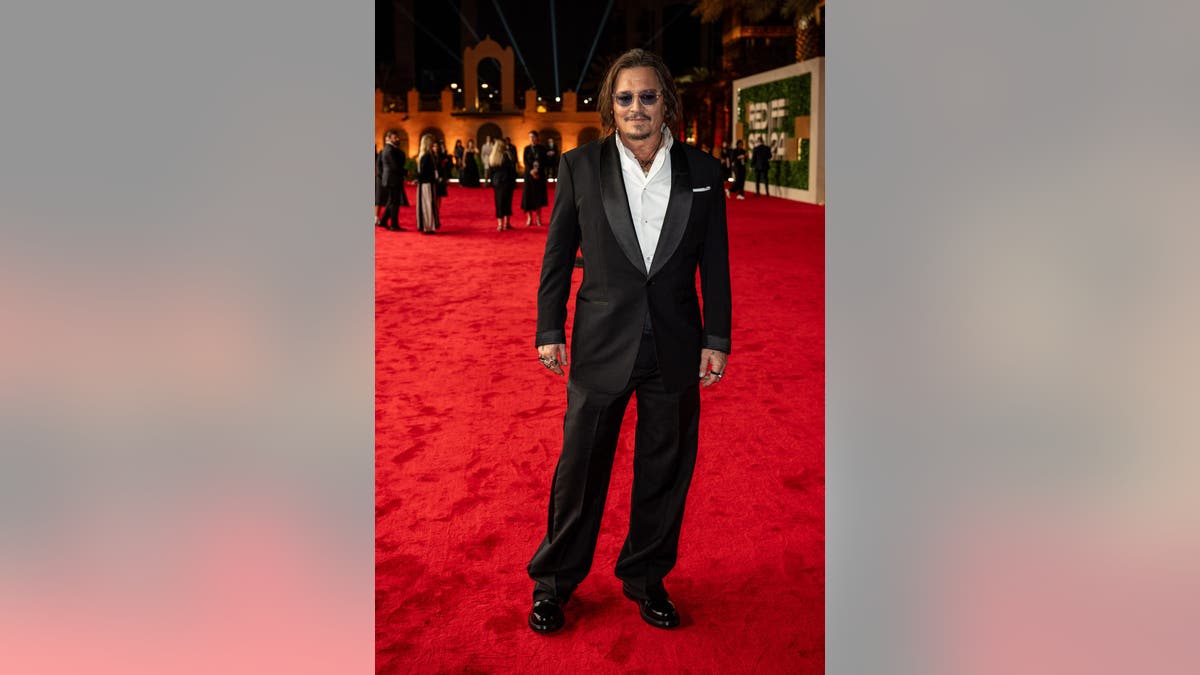 Johnny Depp on the red carpet