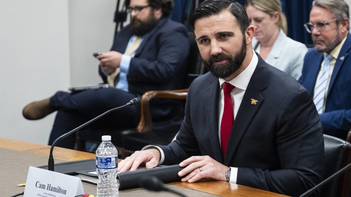 Acting FEMA Administrator Cam Hamilton appears earlier a Homeland Security Subcommittee Hearing connected Oversight connected Capitol Hill connected May 7, 2025, successful Washington. (Pete Marovich/Getty Images)