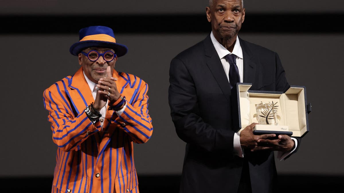 Spike Lee and Denzel Washington
