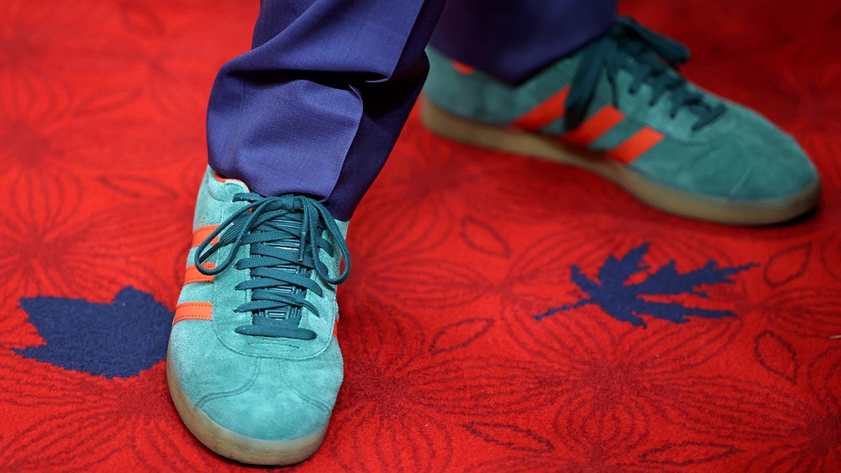 Former Prime Minister of Canada Justin Trudeau's Addidas shoes