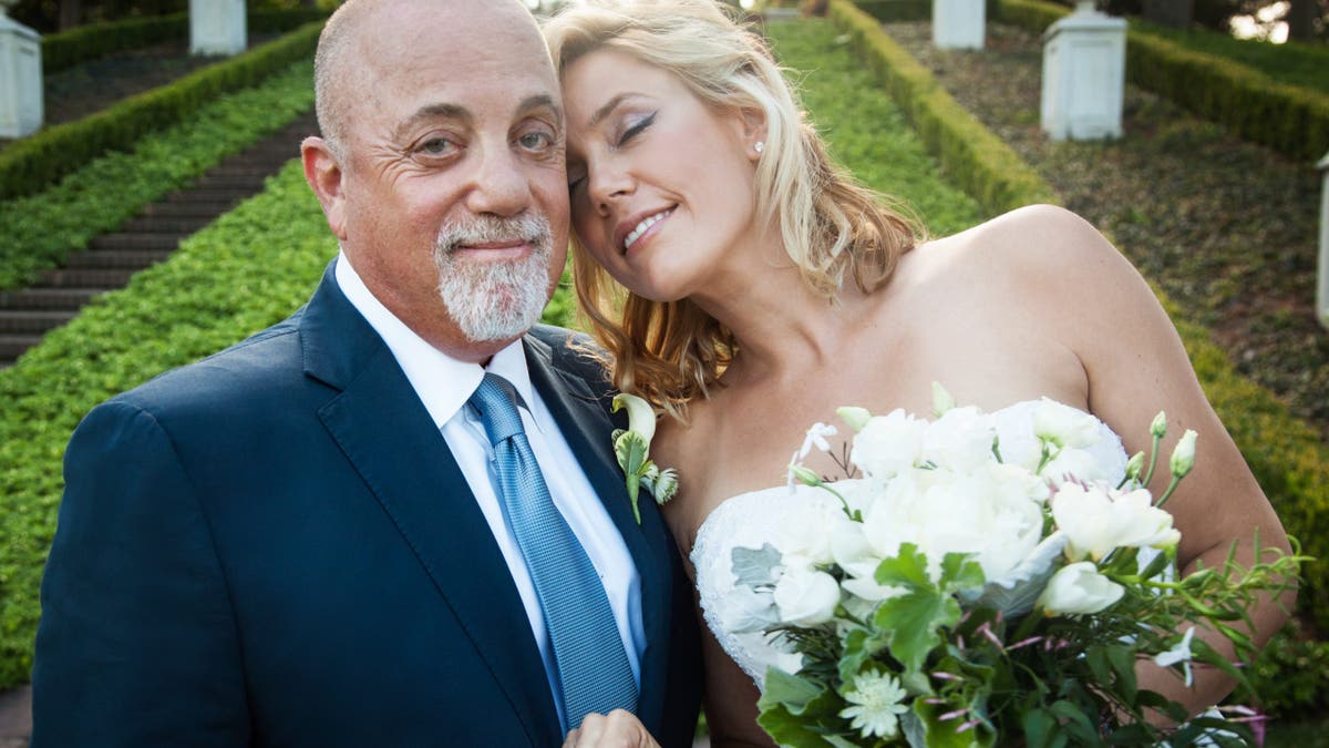 wedding photo of alexis joel and billy joel