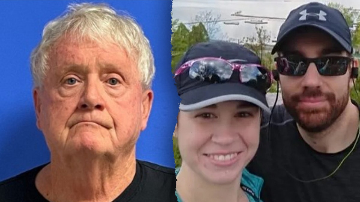 Terrell Eugene Giddens (Left) and Jeff Guida and Karen Guida (right) are a split image
