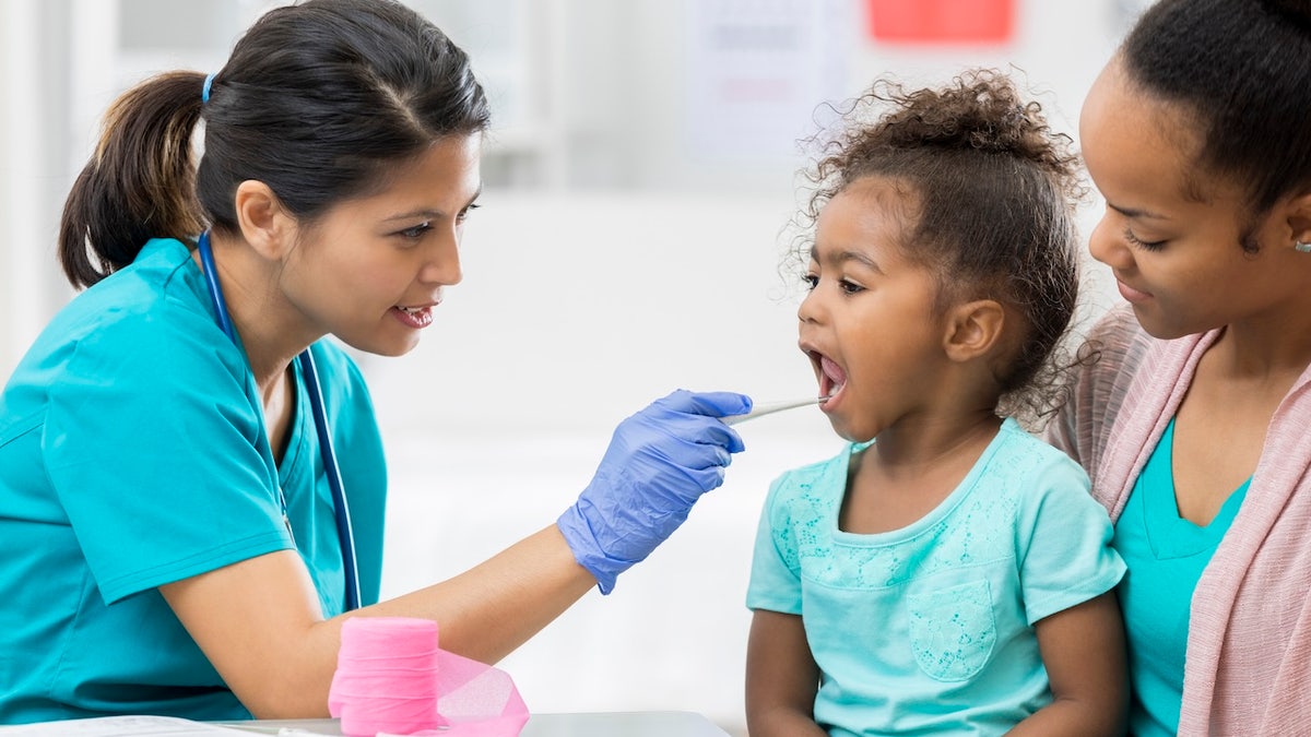 Child strep test