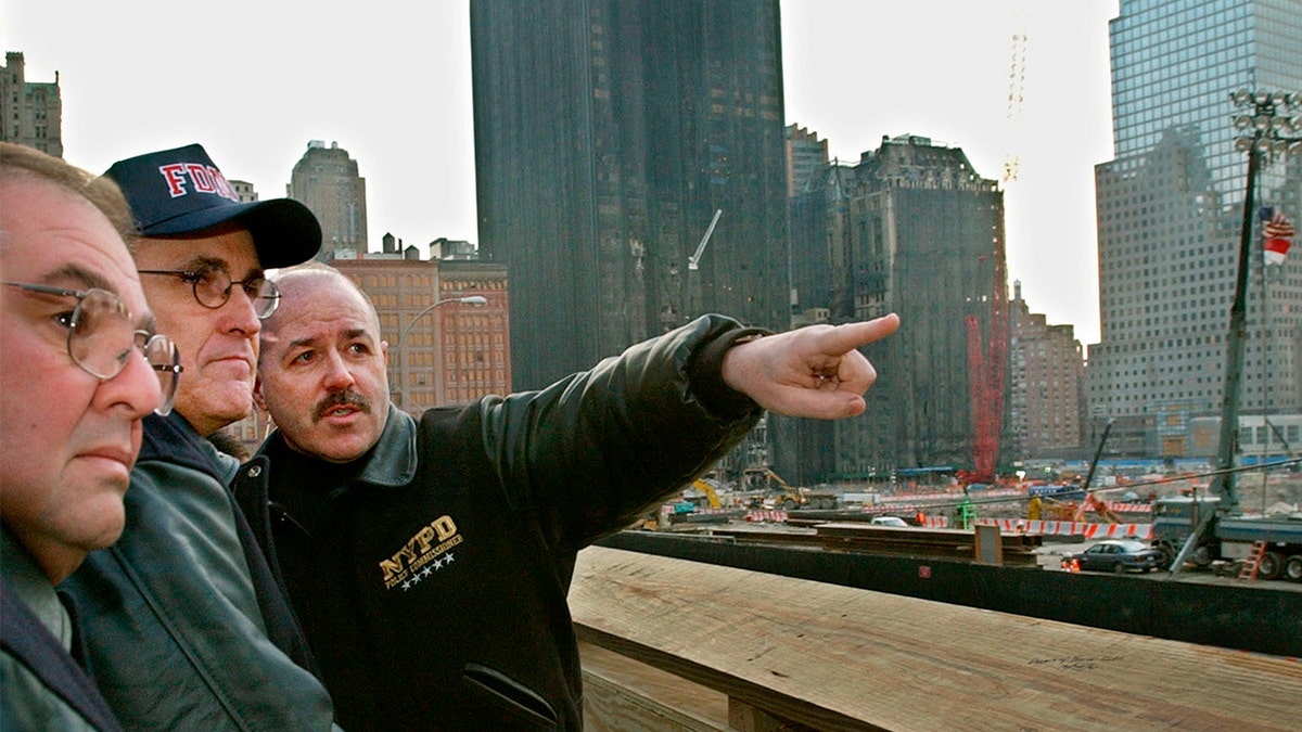 Giuliani, Kerik and Richard Scheirer in NYNC after 9/11