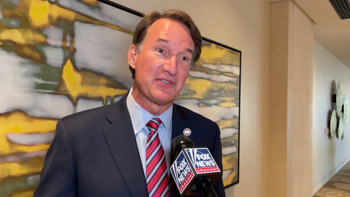 Glenn Youngkin speaking to Fox News