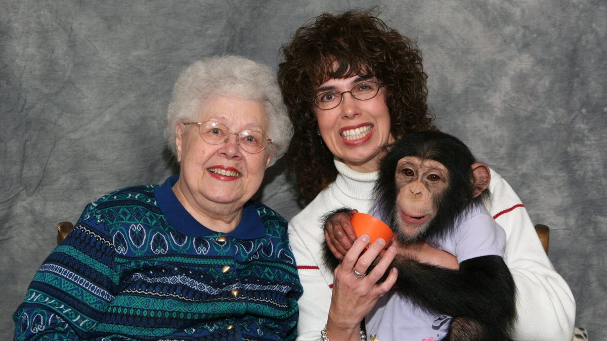 Jill Baughan, her mom Mary Ellis, and their friend, celebrating in a most ridiculous way.
