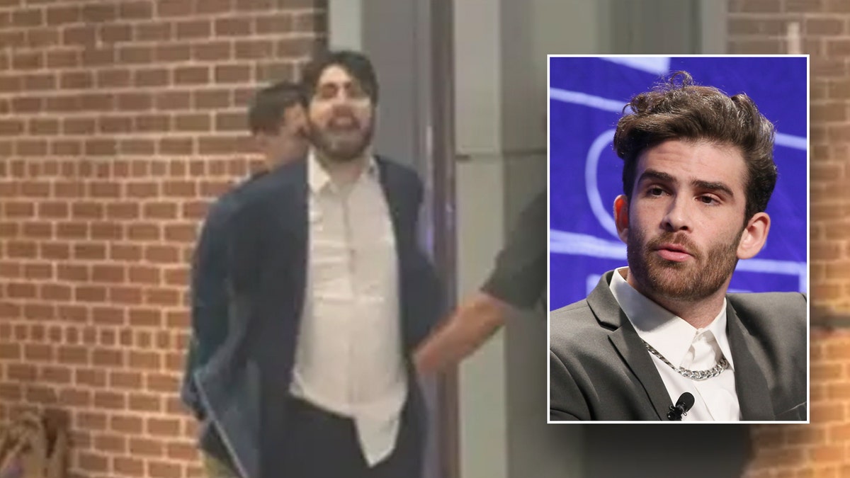 Split image of Elias Rodriguez and Hasan Piker