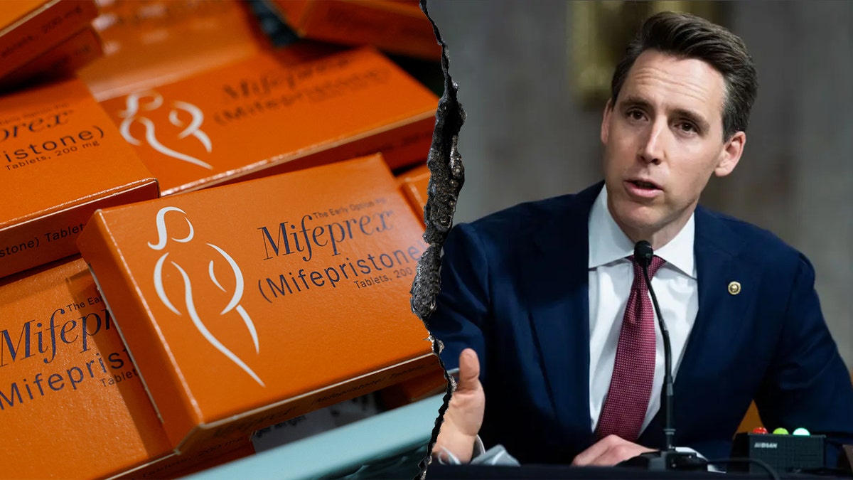 Abortion pill boxes, Josh Hawley
