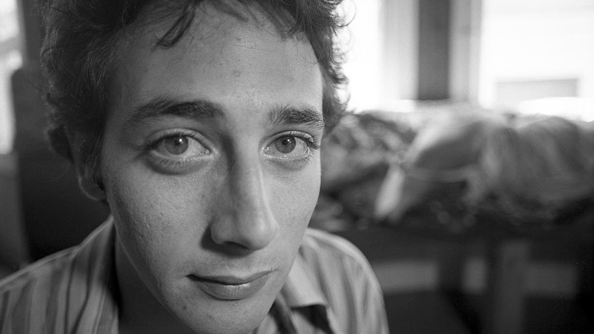 A close-up of Paul Reubens' face.
