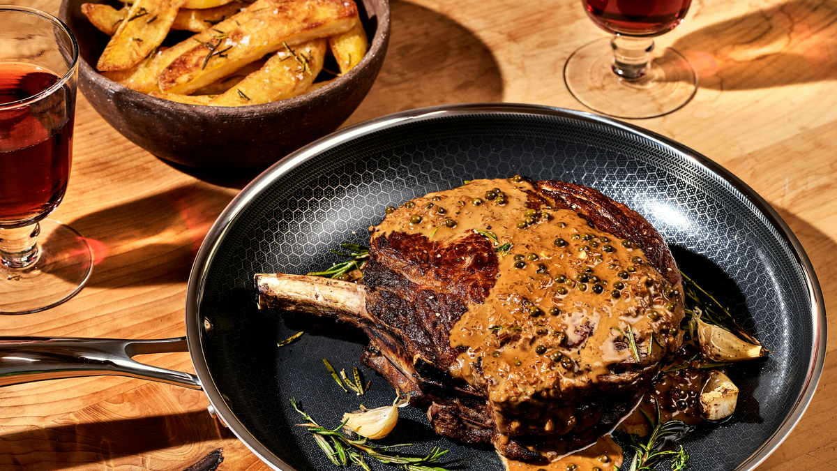 Easily make one-pan meals in the 12-inch fry pan.