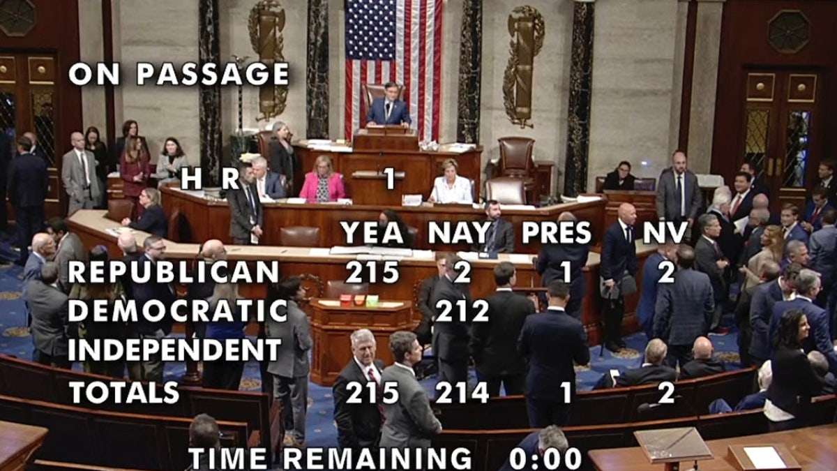 The House of Representatives passed President Donald Trump's big bill of tax breaks and program cuts after an all-night session at the U.S. Capitol in Washington, Thursday, May 22, 2025.