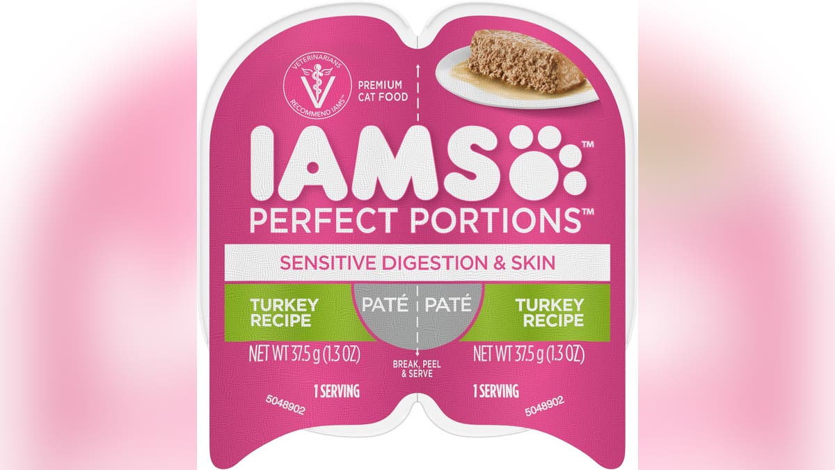 Iams cat food is high in Omega-6 and 3 Fatty Acids for skin and coat health.