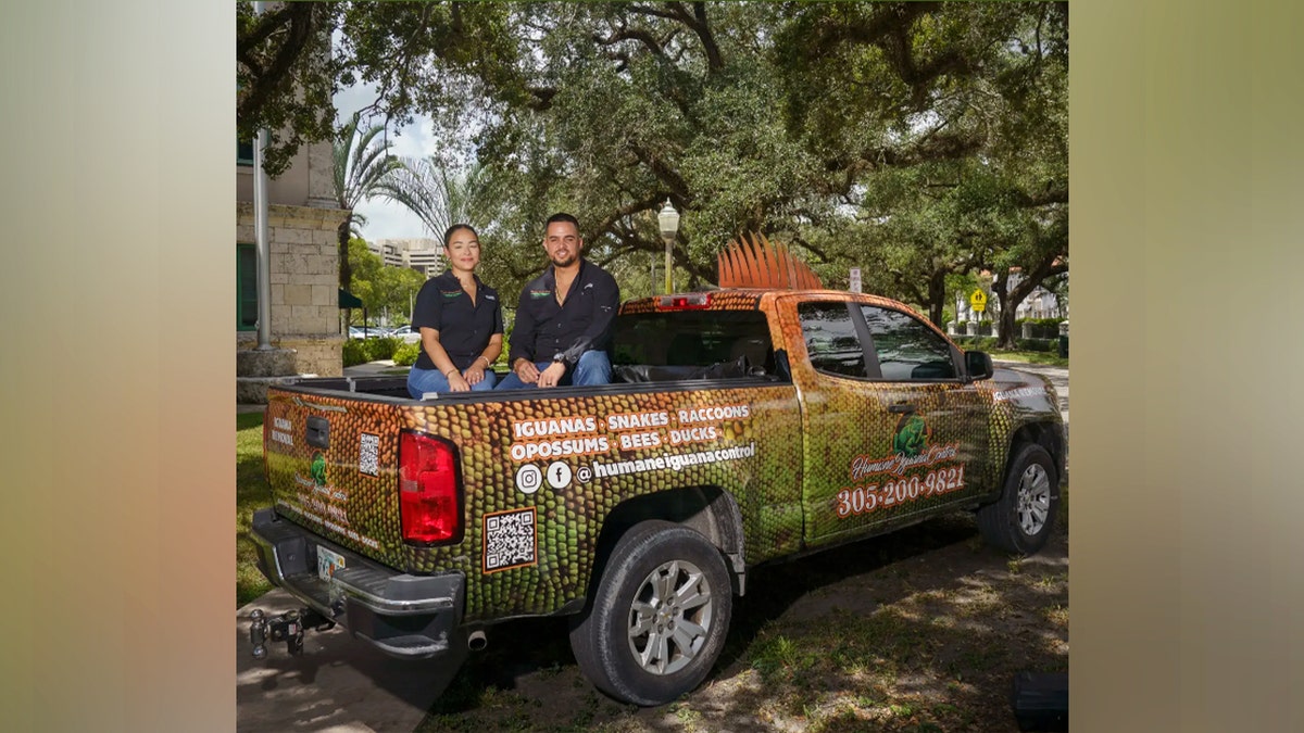 Humane Iguana Control truck