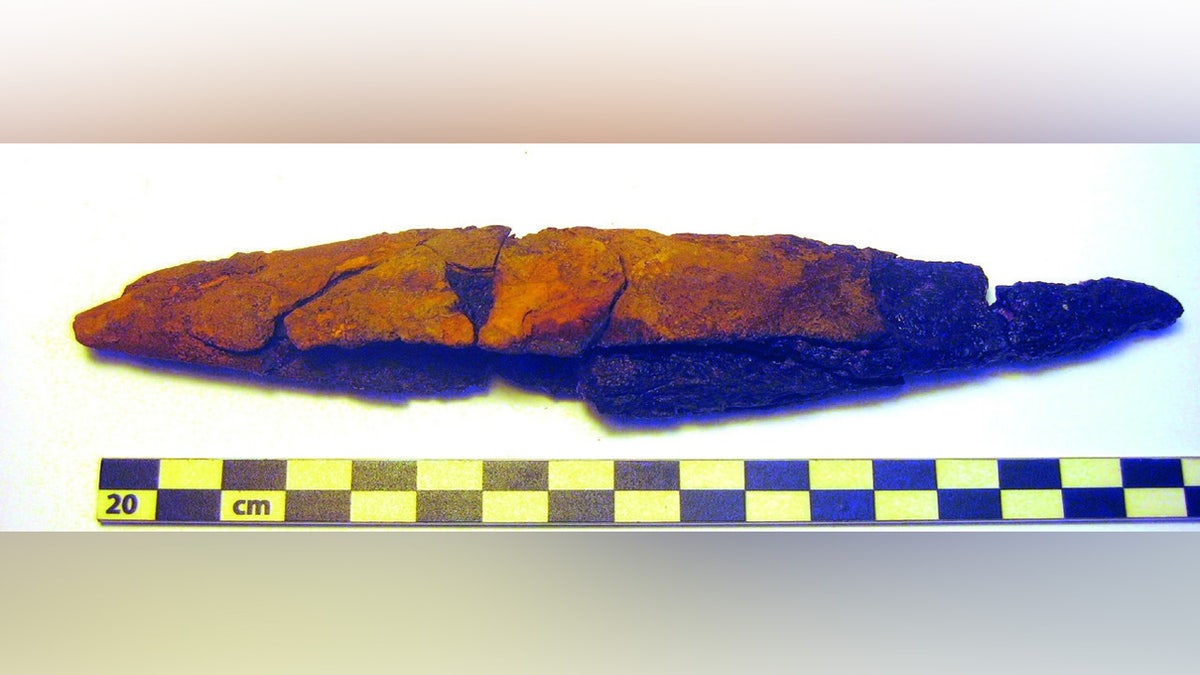 wooden sheath that held a knife