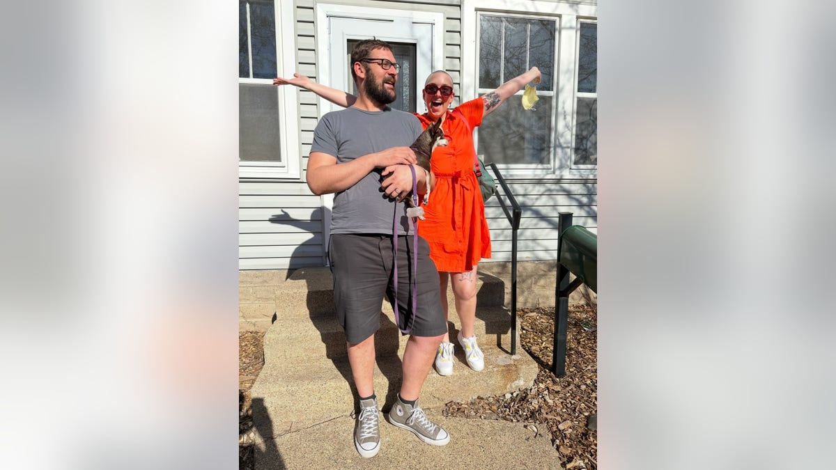 Emma Dimery with husband