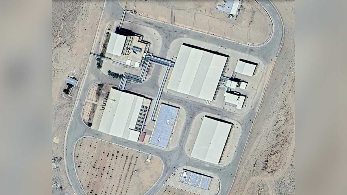 Closeup of an overhead position of an alleged Iranian atomic weapons site