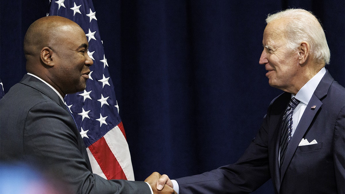 Jaime Harrison and Joe Biden