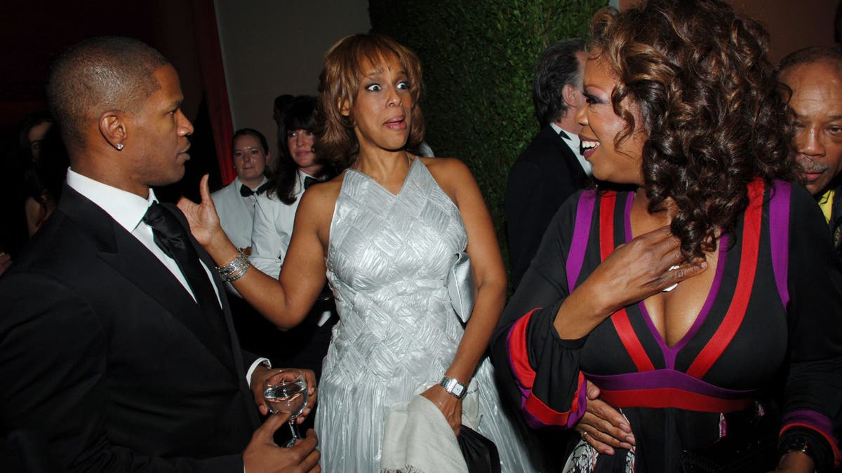 Jamie Foxx with Gayle King and Oprah