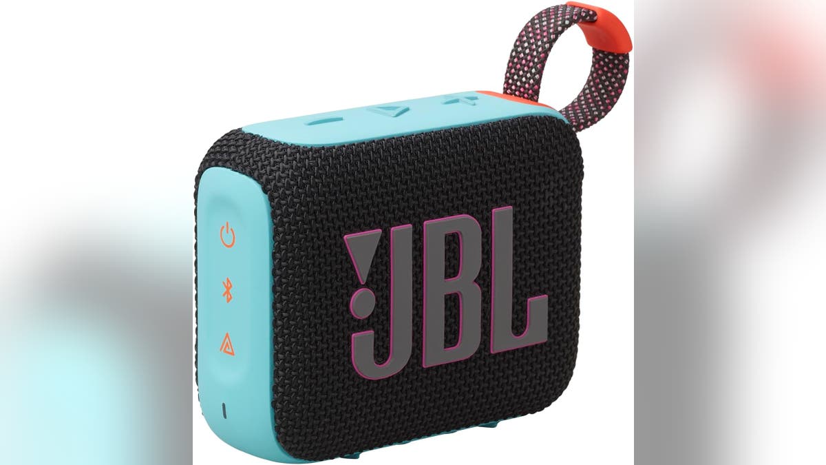This compact speaker delivers powerful sound.