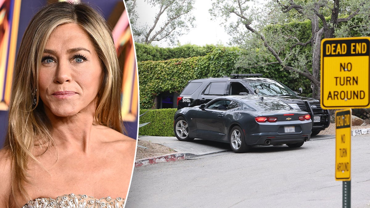 Jennifer Aniston's home after the gate crash