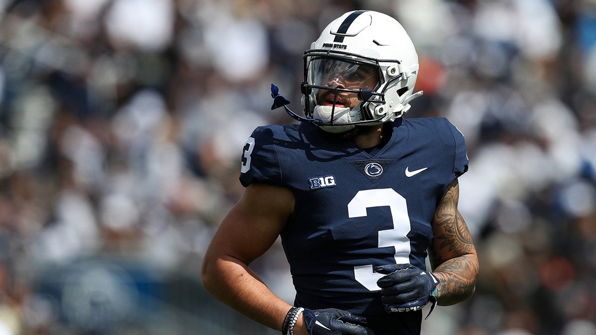 Julian Fleming at the spring game