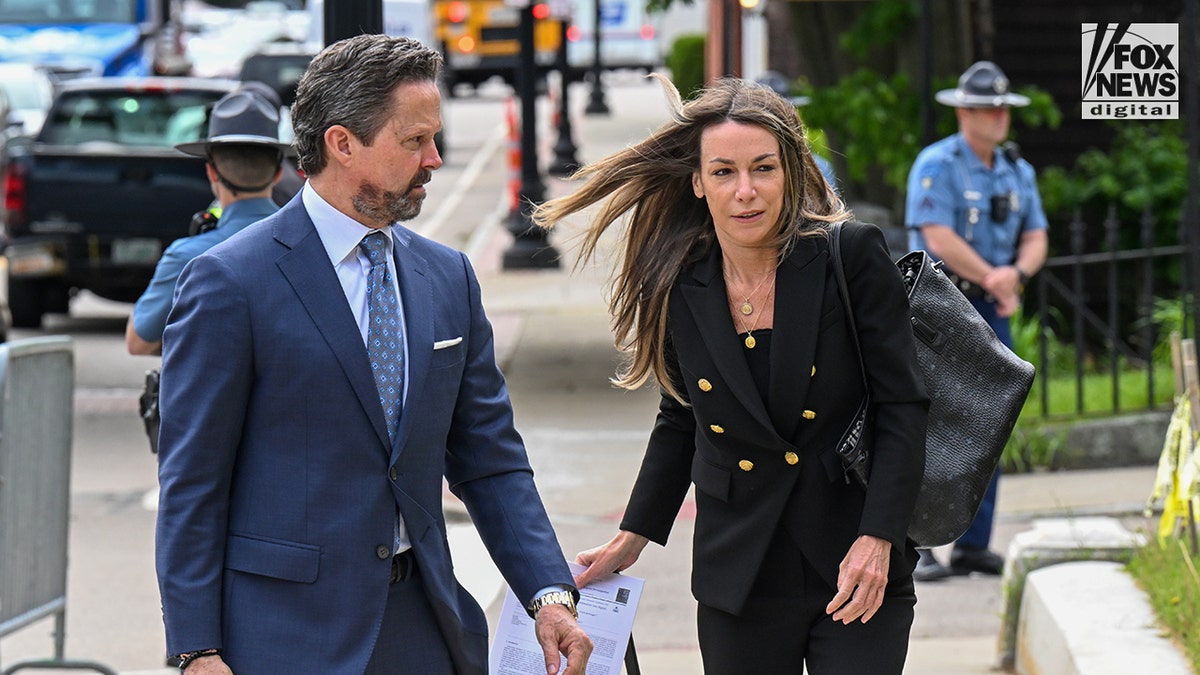 Karen Read arrives at Norfolk County Superior Court with attorney Alan Jackson