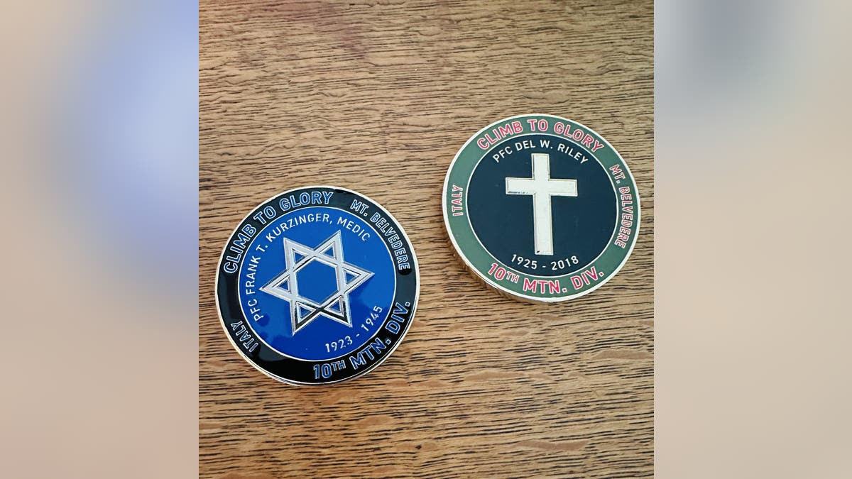 Frank Kurzinger Del Riley challenge coins