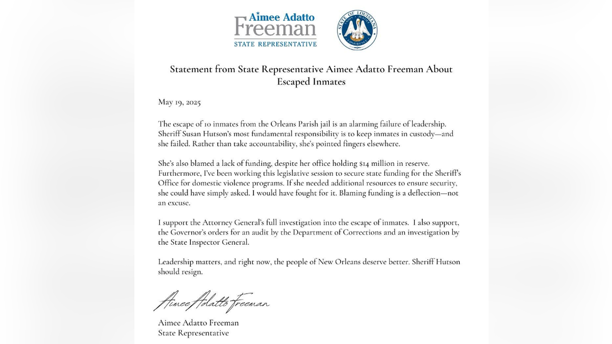 Louisiana House Rep. Aimee Adatto Freeman Facebook post.